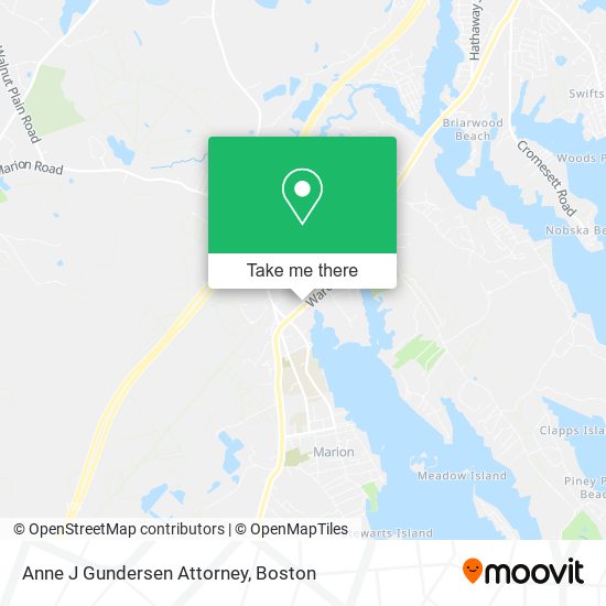 Anne J Gundersen Attorney map