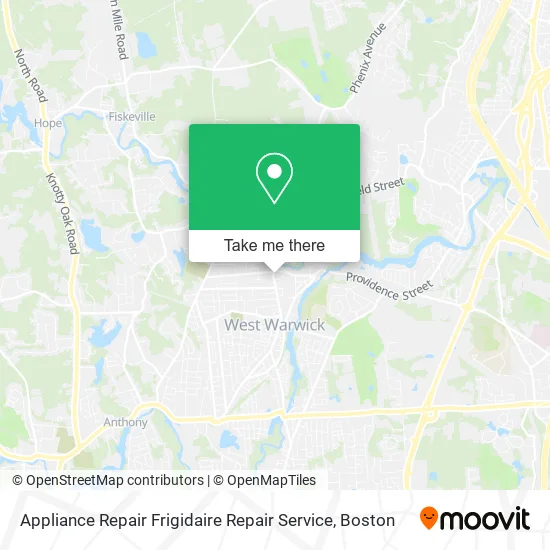 Appliance Repair Frigidaire Repair Service map