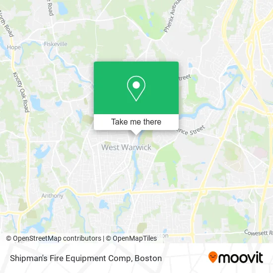 Mapa de Shipman's Fire Equipment Comp