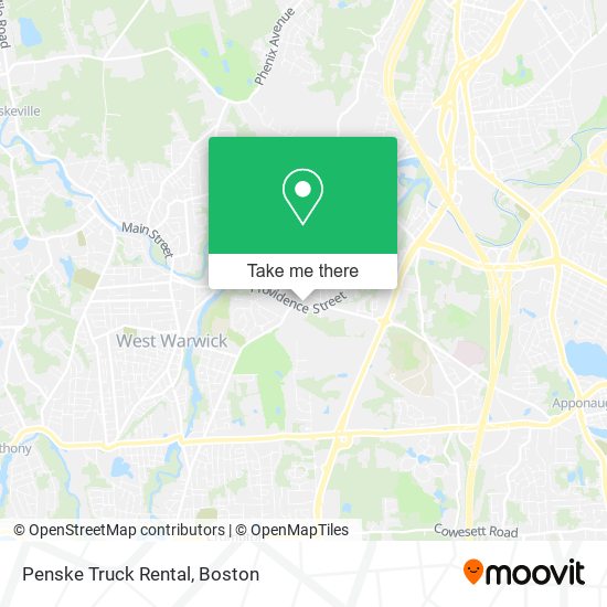 Mapa de Penske Truck Rental