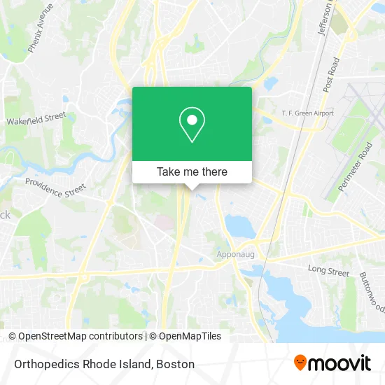 Orthopedics Rhode Island map