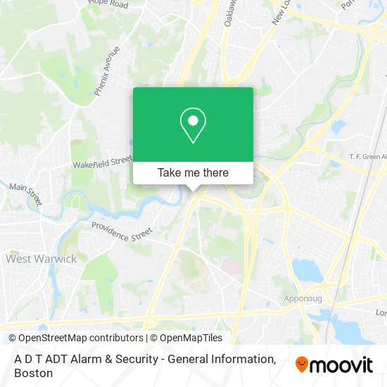 A D T ADT Alarm & Security - General Information map