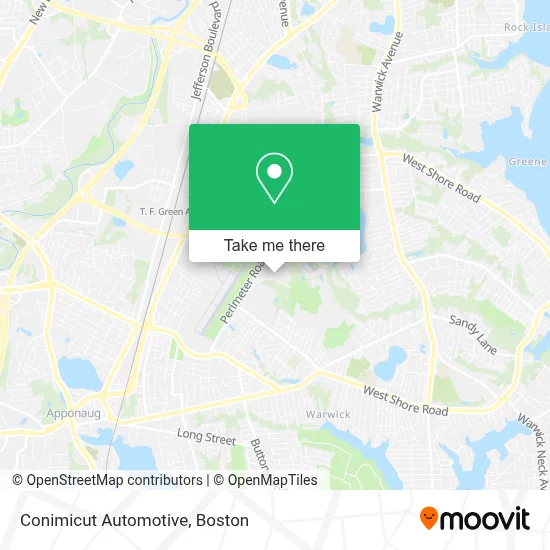 Conimicut Automotive map