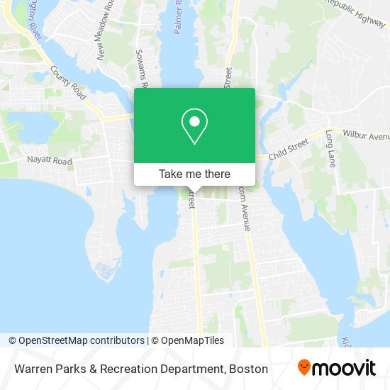 Warren Parks & Recreation Department map