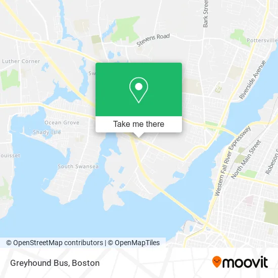 Greyhound Bus map