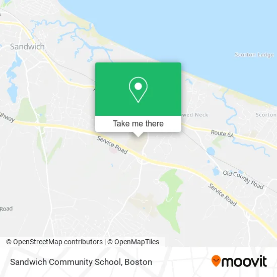 Sandwich Community School map