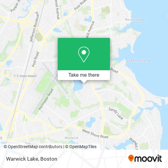Warwick Lake map