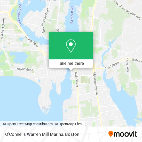 O'Connells Warren Mill Marina map