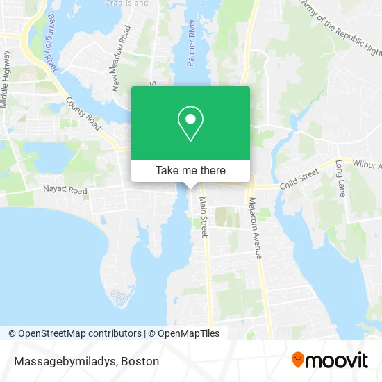Massagebymiladys map