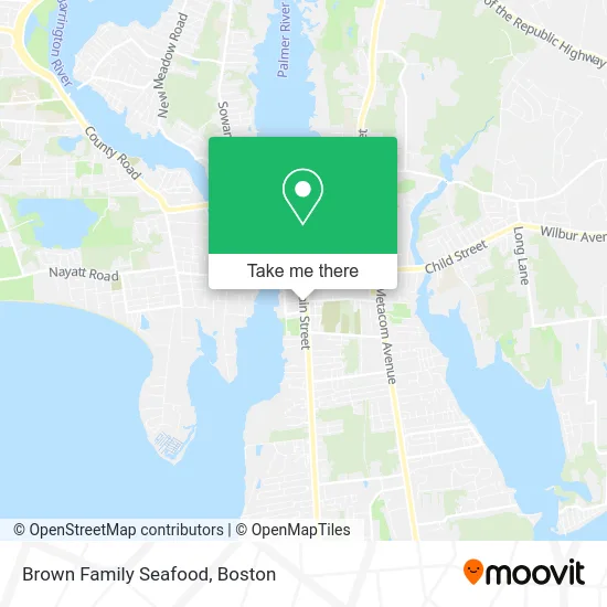 Brown Family Seafood map