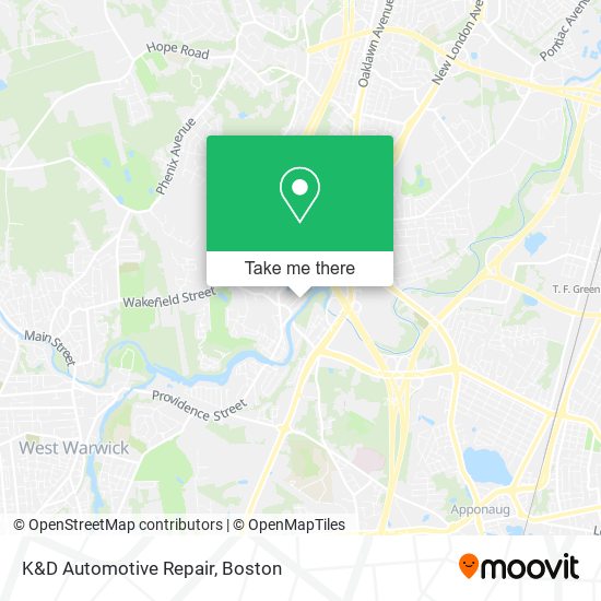 K&D Automotive Repair map