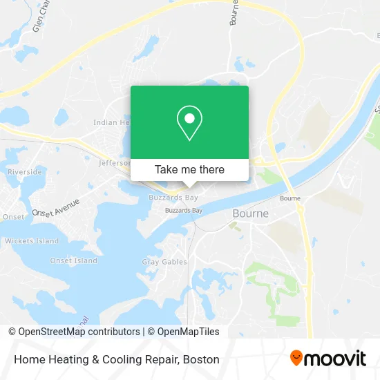 Home Heating & Cooling Repair map