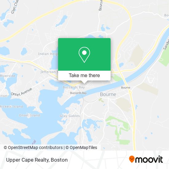 Upper Cape Realty map