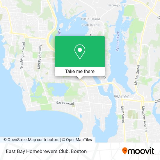 Mapa de East Bay Homebrewers Club