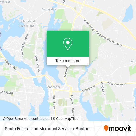 Smith Funeral and Memorial Services map