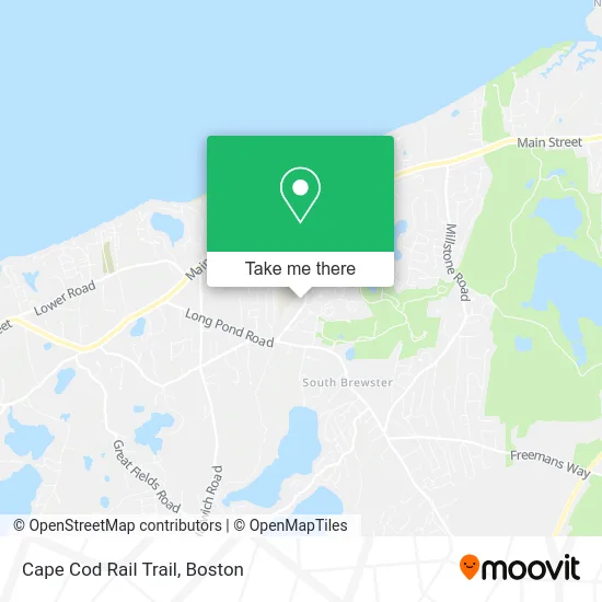 Cape Cod Rail Trail map