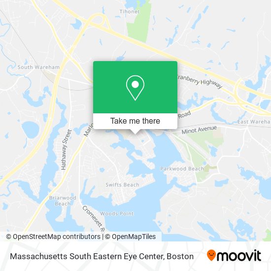 Mapa de Massachusetts South Eastern Eye Center