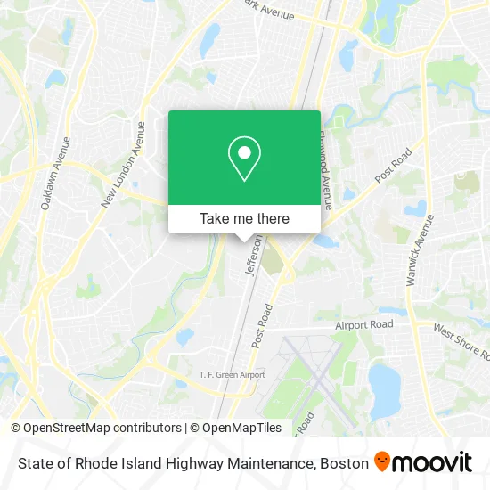 State of Rhode Island Highway Maintenance map