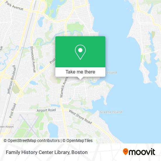 Mapa de Family History Center Library