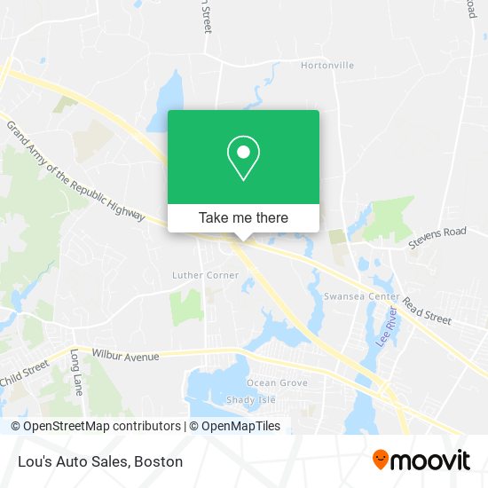 Lou's Auto Sales map