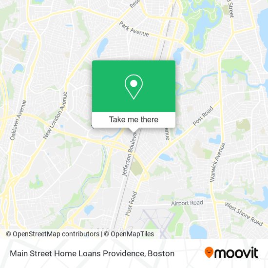 Mapa de Main Street Home Loans Providence