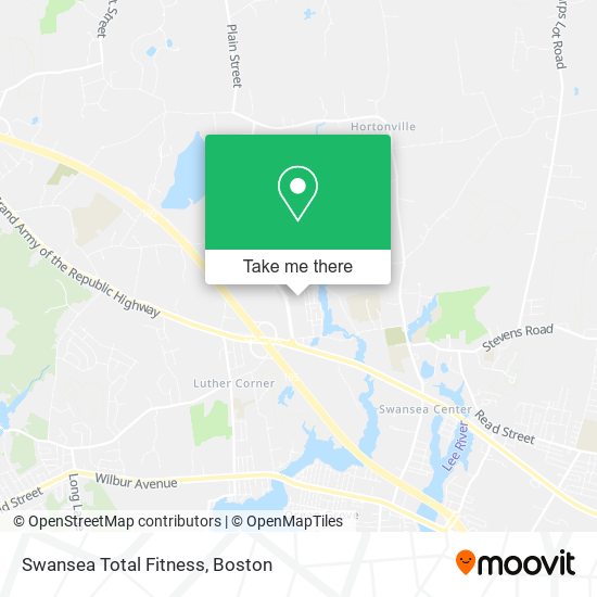 Mapa de Swansea Total Fitness