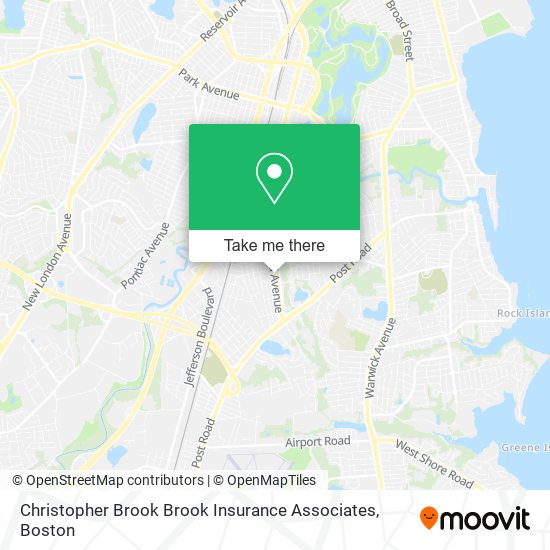 Mapa de Christopher Brook Brook Insurance Associates