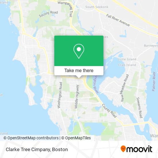 Clarke Tree Cimpany map