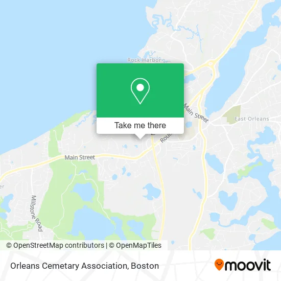 Orleans Cemetary Association map