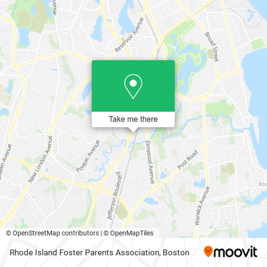 Rhode Island Foster Parents Association map