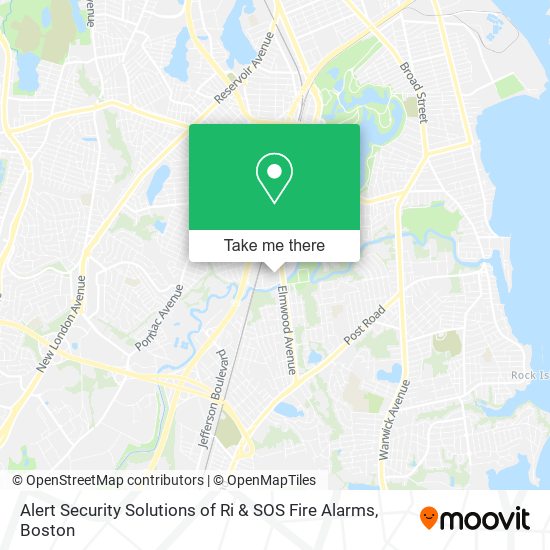 Alert Security Solutions of Ri & SOS Fire Alarms map