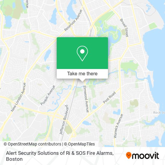 Mapa de Alert Security Solutions of Ri & SOS Fire Alarms