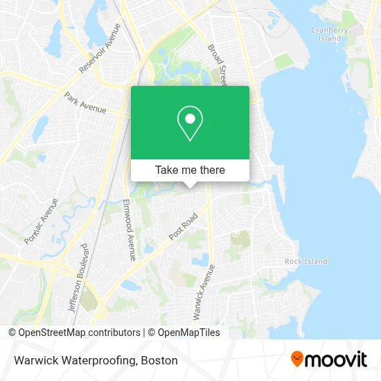Warwick Waterproofing map