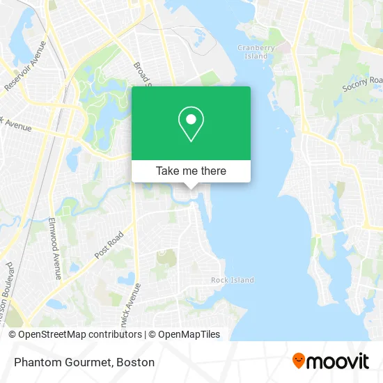 Phantom Gourmet map