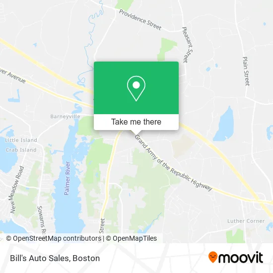 Bill's Auto Sales map