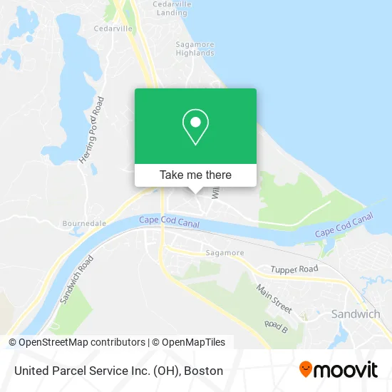 United Parcel Service Inc. (OH) map