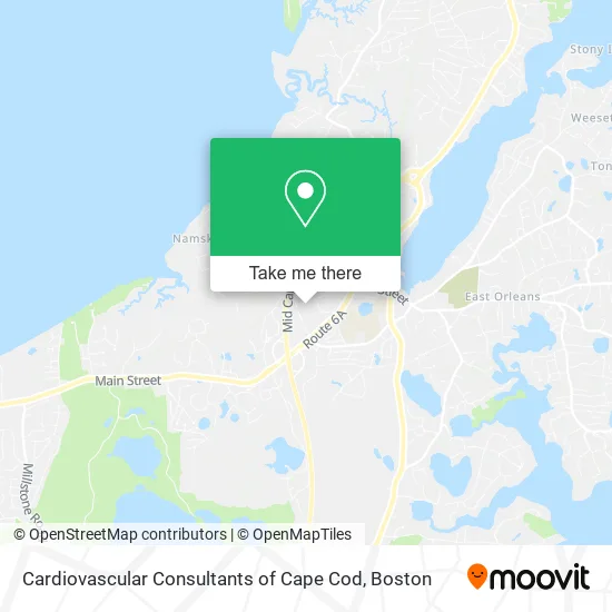 Cardiovascular Consultants of Cape Cod map