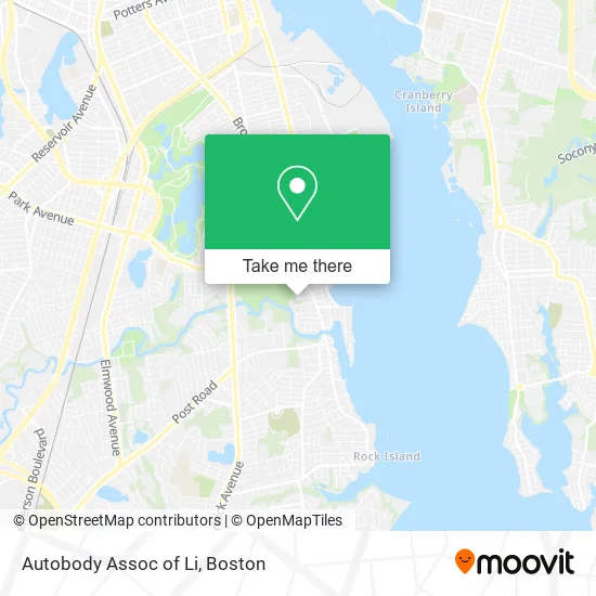 Autobody Assoc of Li map