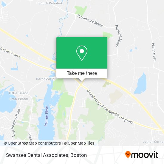 Mapa de Swansea Dental Associates