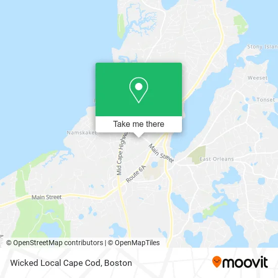 Wicked Local Cape Cod map