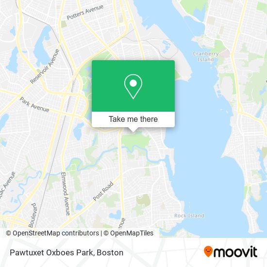 Pawtuxet Oxboes Park map