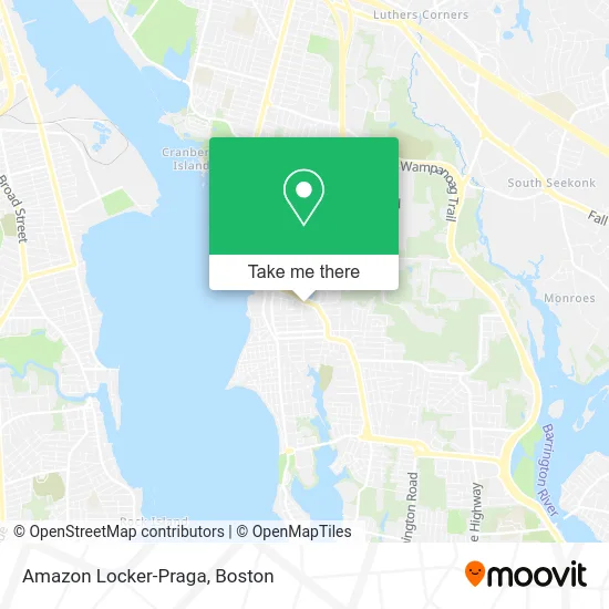 Amazon Locker-Praga map