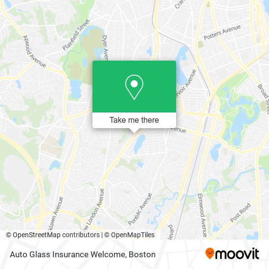 Auto Glass Insurance Welcome map
