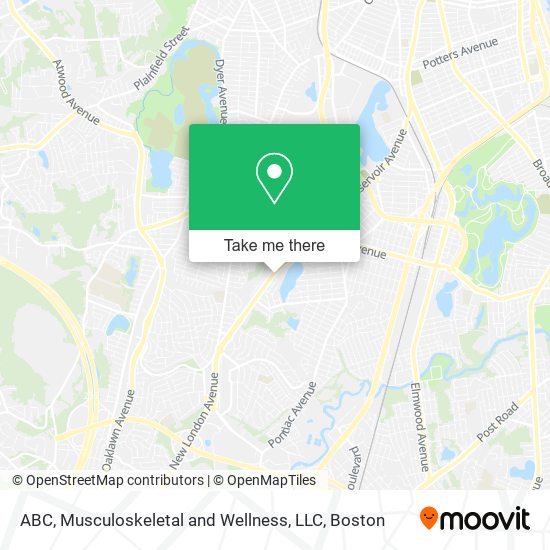 Mapa de ABC, Musculoskeletal and Wellness, LLC