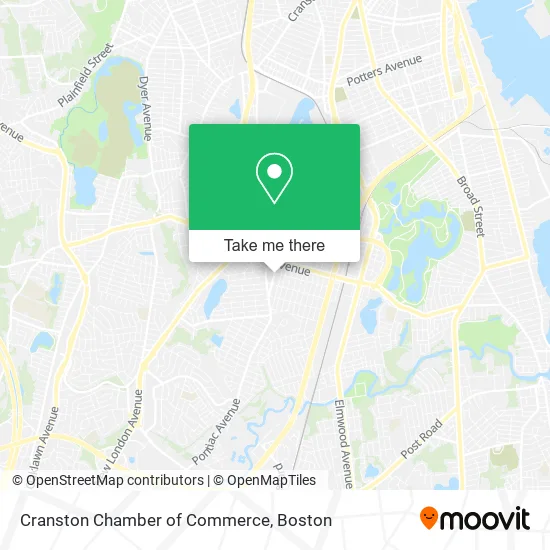 Cranston Chamber of Commerce map