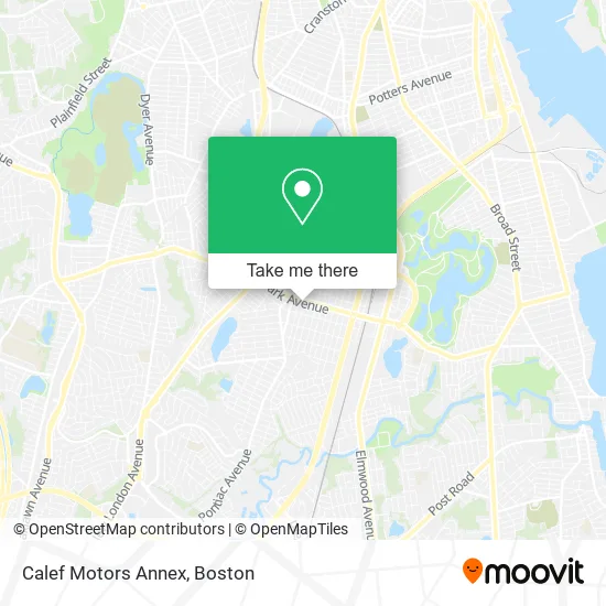 Calef Motors Annex map