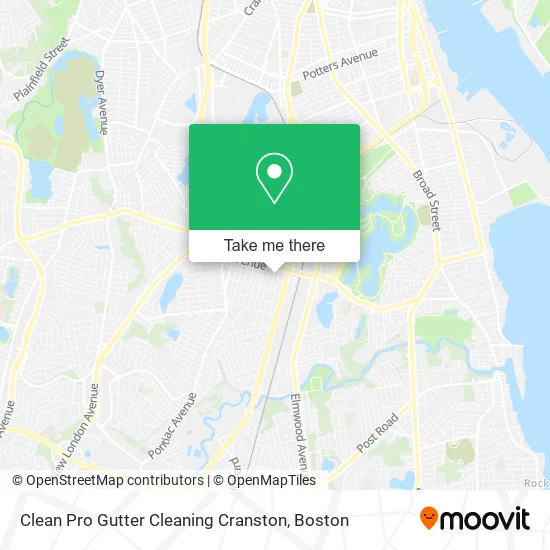 Clean Pro Gutter Cleaning Cranston map