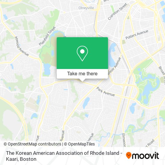 The Korean American Association of Rhode Island - Kaari map