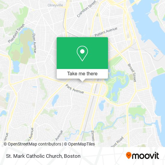 St. Mark Catholic Church map