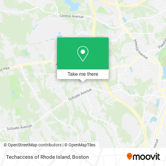 Techaccess of Rhode Island map